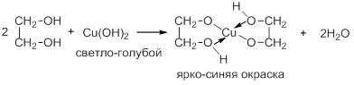 Глицерин реагирует с гидроксидом меди 2. Реакция многоатомных спиртов с гидроксидом меди 2. Глицерин и гидроксид меди 2.