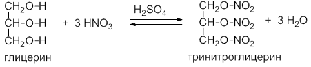 Глицерин нитроглицерин. Реакция получения нитроглицерина. Нитроглицерин формула получение. Получение тринитроглицерина из глицерина.