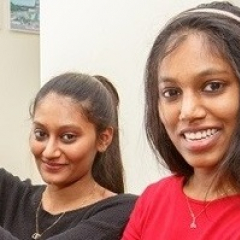 Juanita and Suzanne Francis, India